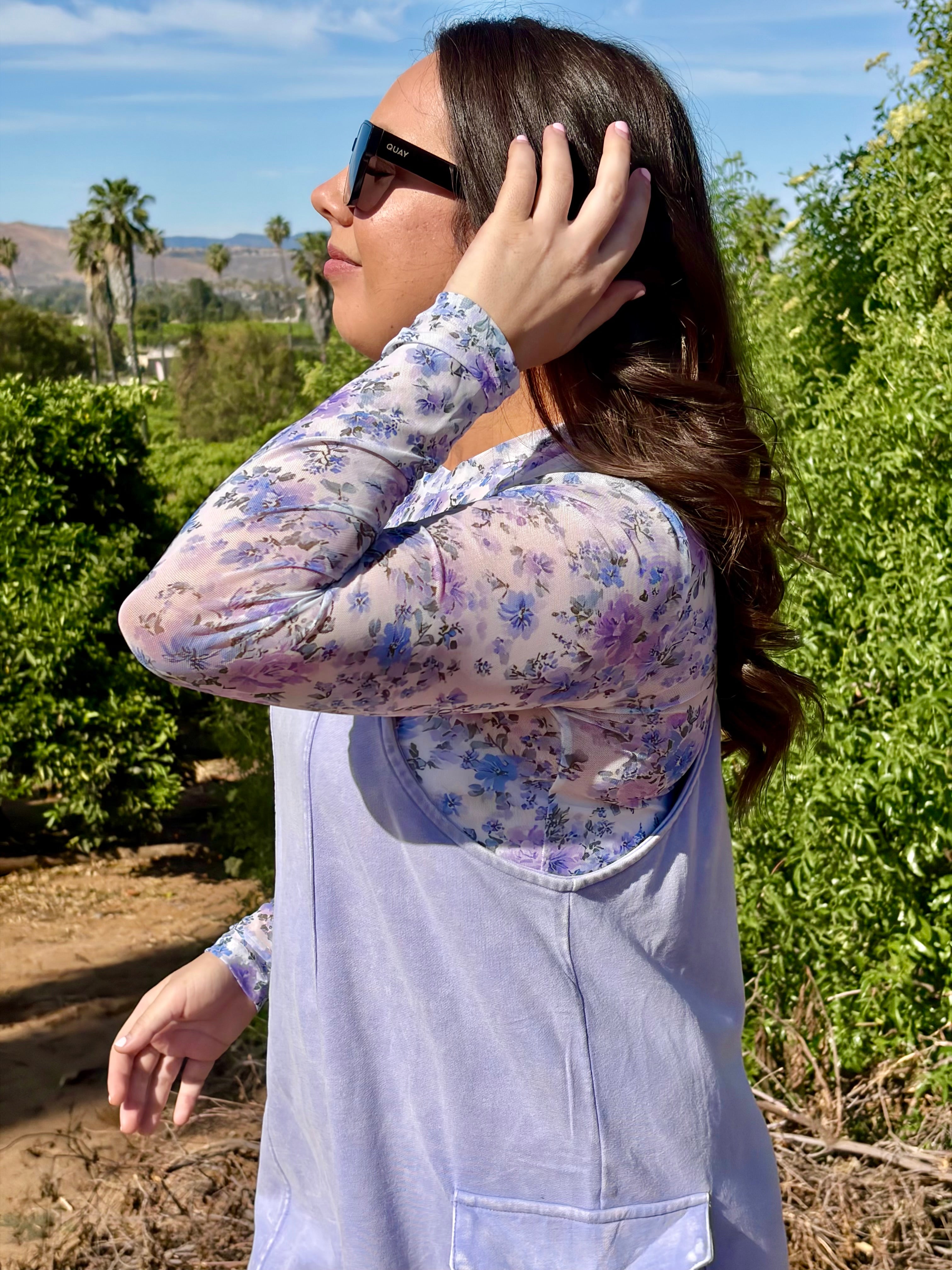 The Lavender Mesh Top