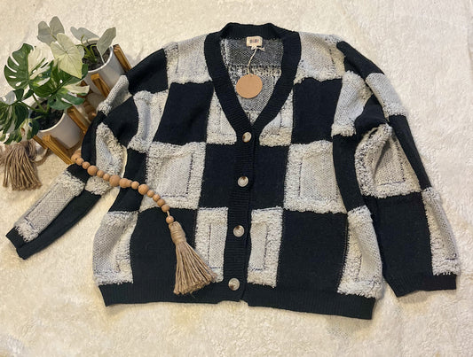 Chessboard Cardigan