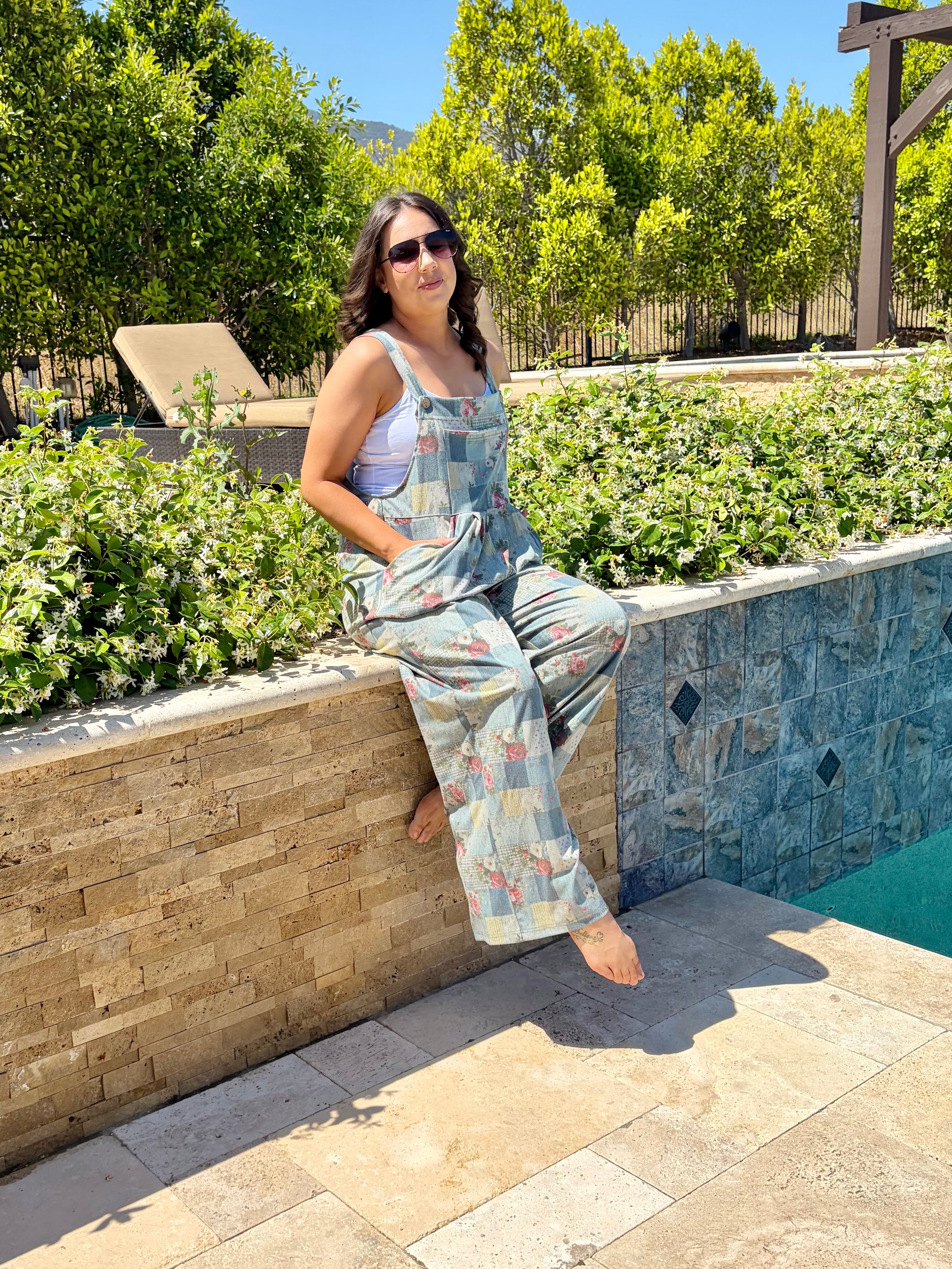 The Wildflower Patchwork Overalls