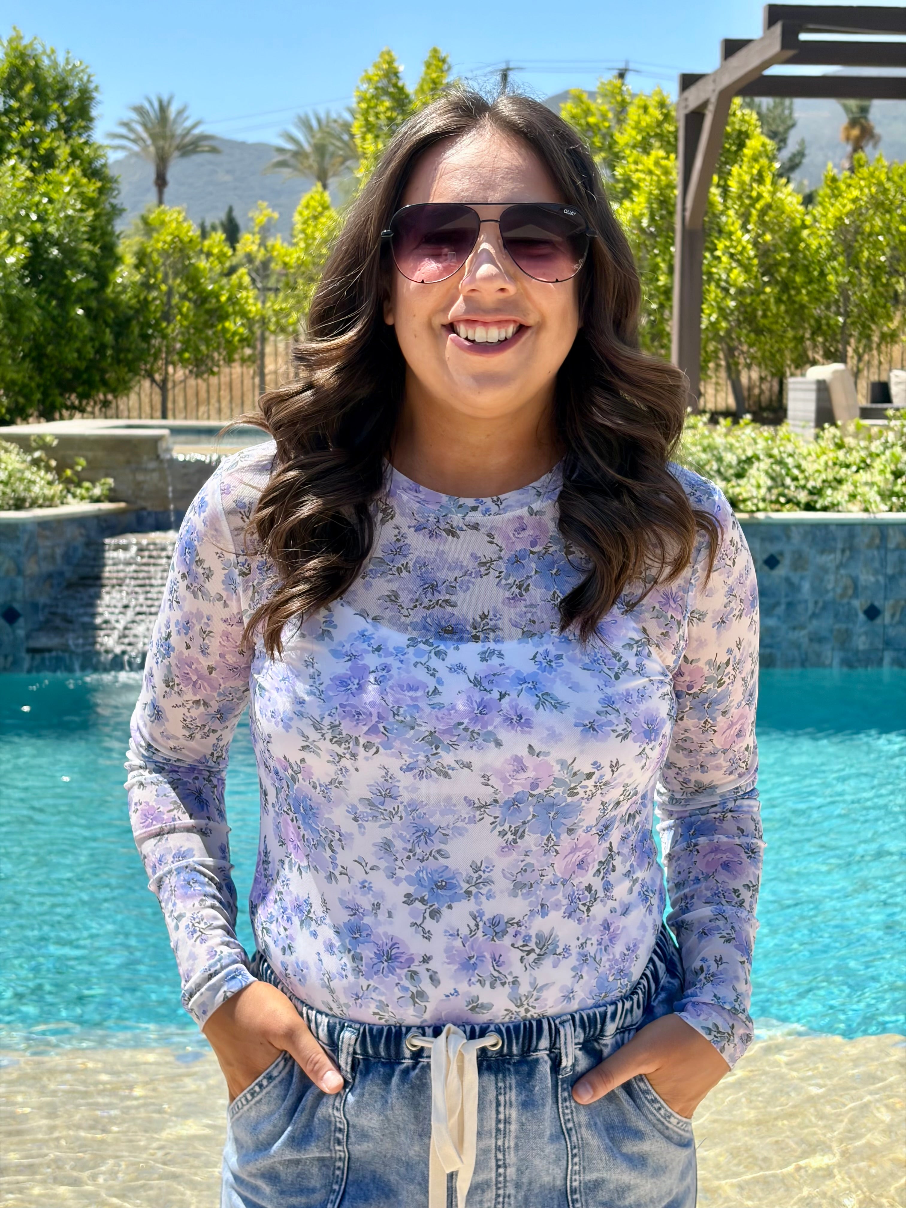 The Lavender Mesh Top