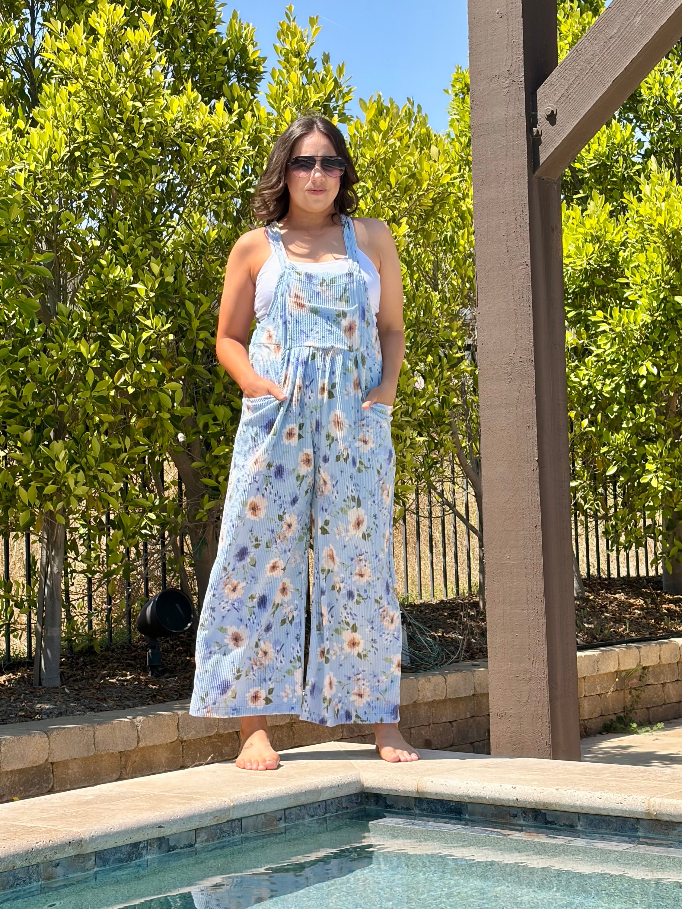 Floral Overalls